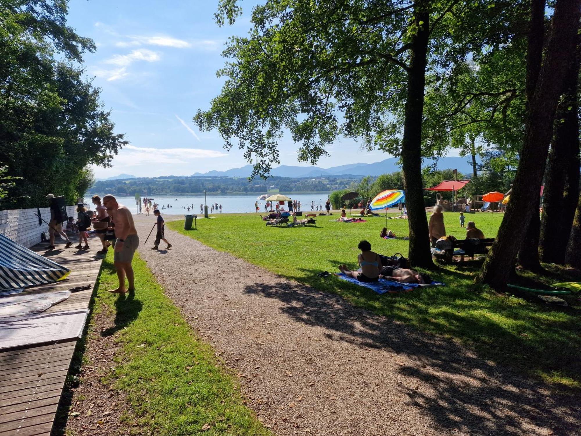 Ferienwohnungen Am Simssee Mit Alpenblick, Gutshof Alpenblick Stephanskirchen Bagian luar foto